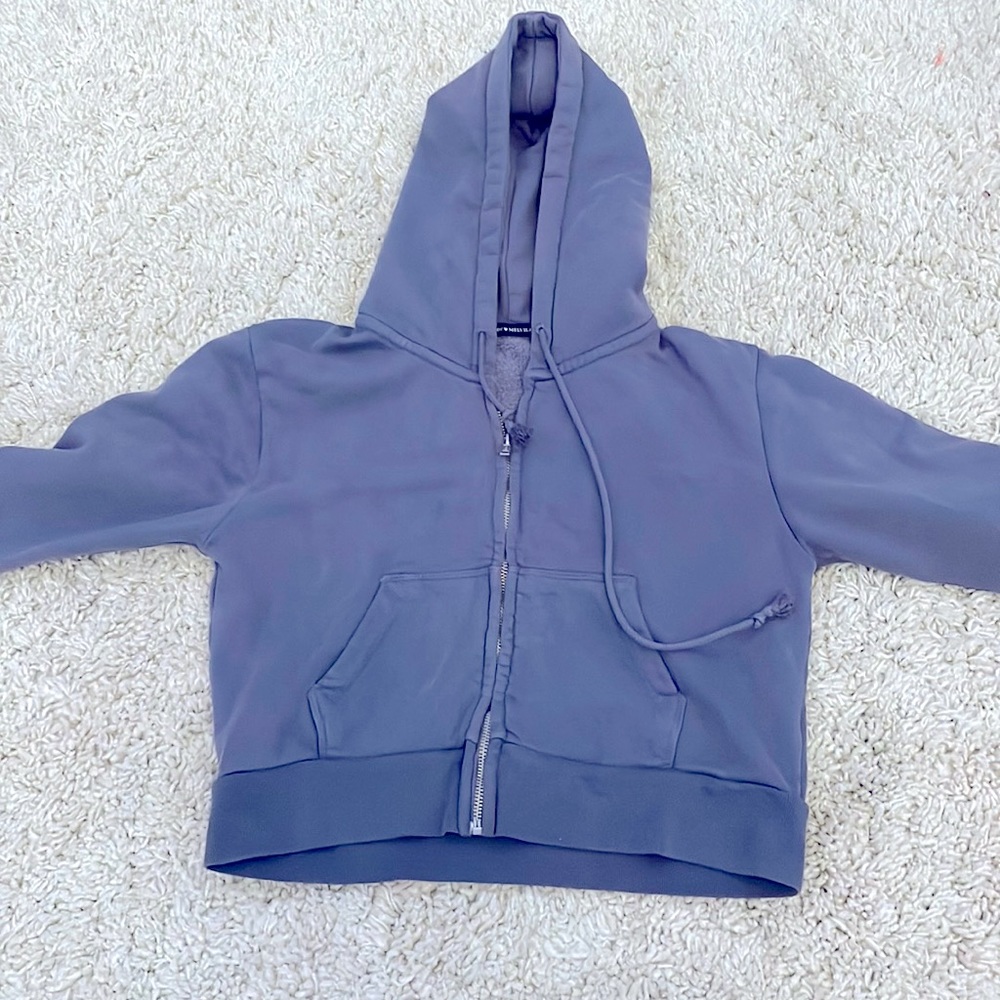 Purple brandy Melville zip hoodie